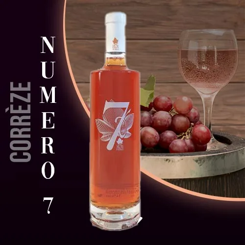 Cuvée spéciale numéro 7 du vignoble 1001 pierres, un vin à la robe ambrée élaborée à partir d'un assemblage précis de cépages