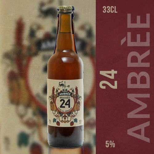 Bière artisanale 24 Ambrée de la brasserie Sarlat