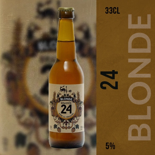 Bière 24 Blonde - La douceur rafraîchissante de la brasserie de Sarlat