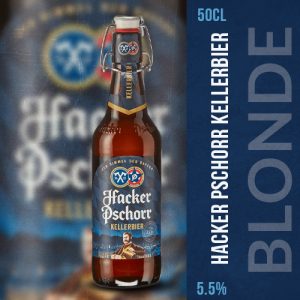 bière hacker pschorr kellerbier de la brasserie pschorr kellerbier du groupe polaner
