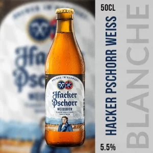 bière blanche hacker pschorr weiss de la brasserie hacker pschorr