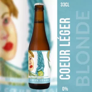 Bière "Cœur Léger 0%" - Une bière légère sans alcool de la Brasserie Brasseur Cueilleur