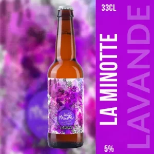Bière blonde la minotte à la lavande