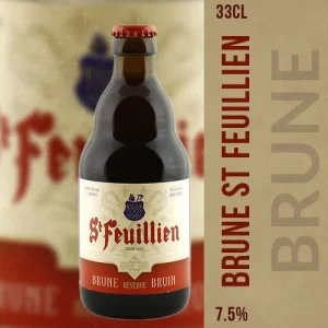 Bière brune brasserie st feuillien
