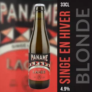 bière Singe en Hiver de la Brasserie Paname Brewing Company - Une Neo Lager Rafraîchissante aux Arômes Fruitées