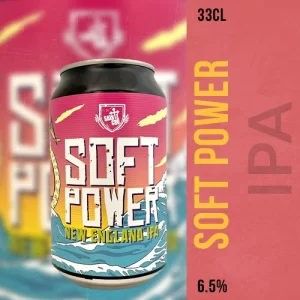 Bière Soft Power de la Brasserie Sainte Cru - Une NEIPA Fruitée et Rafraîchissante