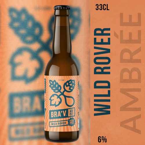 Bière Wild Rover : Une Red Ale brassée avec passion par la Brasserie Bra'V